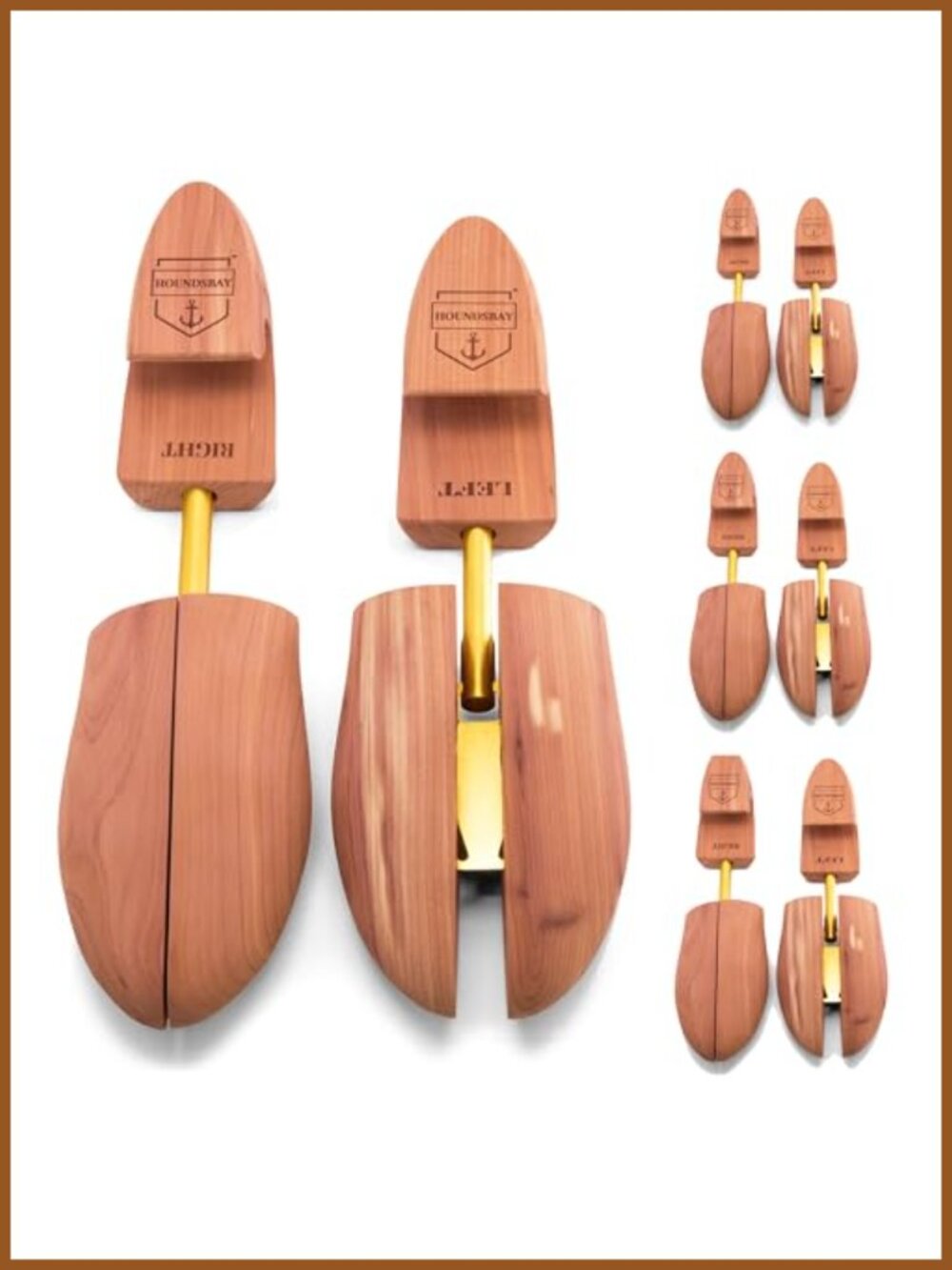 Cedar Shoe Tree 4 Pairs Adjustable Shaper Stretcher for Men & Women